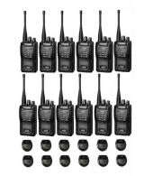 Set van 12 Wouxun KG-819 UHF IP55 PMR446 Portofoons