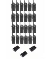 Set van 24 Inrico T522A IP66 4G LTE POC Zello Portofoon K1 2-Pins met multilader