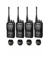 Set van 4 Wouxun KG-819 UHF IP55 PMR446 Portofoons