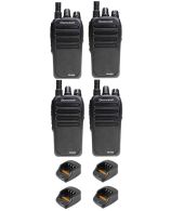 Set van 4 Wouxun KG-D828 Dualband DMR Tier2 portofoons 5Watt IP55