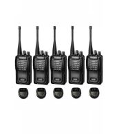 Set van 5 Wouxun KG-819 UHF IP55 PMR446 Portofoons