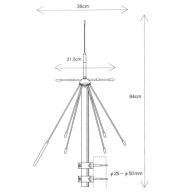 Diamond D-190 Discone antenne 100 t/m 1500 Mhz