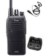 Icom IC-F29DR3 Digitaal portofoon met G-shape headset