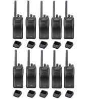 Set van 10 stuks Kenwood TK-3501 PMR446 met tafelladers