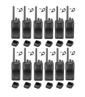 Set van 12 stuks Kenwood TK-3501 PMR446 met beveiliging oortje en tafelladers