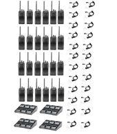 Set van 24 stuks Kenwood TK-3501 PMR446 met beveiliging oortje en 4 multiladers