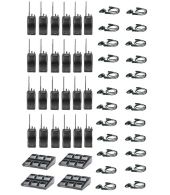 Set van 24 stuks Kenwood TK-3501 PMR446 met  D-shape oortje en 4 multiladers