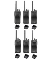 Set van 6 stuks Kenwood TK-3501 PMR446 met tafelladers