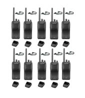 Set van 10 stuks Kenwood TK-3501 met D-shape oortje en laders