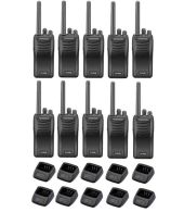 Set van 12 stuks Kenwood TK-3501 PMR446 met tafelladers