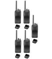 Set van 5 stuks Kenwood TK-3501 PMR446 met tafelladers