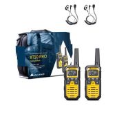 Midland XT50 Pro PMR446 en LPD walkie talkie set met koffer en G-shape oortjes