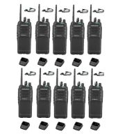 Set van 10 Kenwood TK-3701D met d-shape oortje en tafelladers