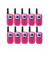 Set van 10 Retevis RT388 walkie talkies roze