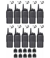 Set van 10 TYT TC-3000A UHF IP55 10Watt met beveiligingoortje