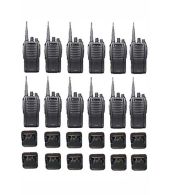 Set van 12 Midland G10 Pro UHF PMR446 Portofoon met tafellader