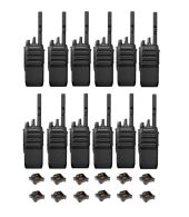 Set van 12 Motorola R5 UHF DMR IP67 NKP 5 Watt met tafellader