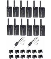 Set van 12 stuks Kenwood PKT-23E IP54 met 2 Kenwood KSC-44ML multiladers 