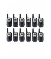 Set van 12 Retevis RT388 walkie talkies zwart