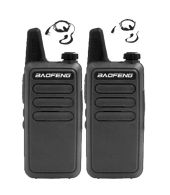 Set van 2 Baofeng BF-R5 dunne uhf mini portofoon 5 watt met G-shape oortje