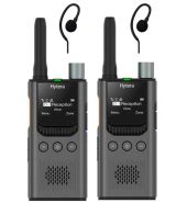 Set van 2 Hytera S1 Pro LF vergunning vrije Digitale UHF PMR446 met C-ring oortje