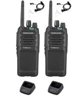 Set van 2 Kenwood TK-3701D met beveiliging oortje en tafellader