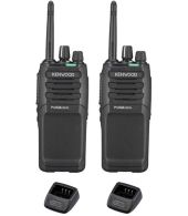 Set van 2 Kenwood TK-3701D IP55 Portofoon met tafellader