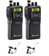 Set van 2 Midland Alan 42DS 27mc Portofoons 4 Watt FM/AM met beveiliging oortje