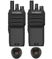 Set van 2 Motorola R2 UHF DMR Digitaal IP55 5Watt met tafellader