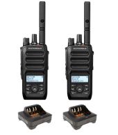 Set van 2 Motorola R5 UHF DMR IP67 LKP 5 Watt met tafellader 