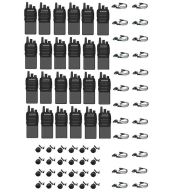 Set van 24 Baofeng C2 UHF 5Watt portofoons met D-shape oortjes