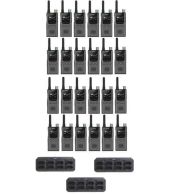 Set van 24 Hytera S1 Pro LF vergunning vrije Digitale UHF PMR446 portofoons en multilader