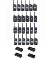 Set van 24 Icom IC-U20SR IP54 mini Portofoon met multilader