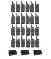 Set van 24 Inrico T526 IP54 4G LTE POC Zello Portofoons met multilader OP=OP