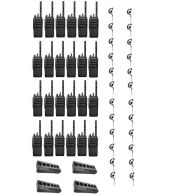 Set van 24 Motorola R5 UHF DMR IP67 NKP 5 Watt met multilader en G-shape oortje