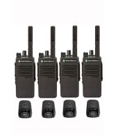 Set van 4 Motorola DP2400E Enhanced UHF DMR IP54 5watt met tafellader