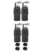 Set van 4 stuks TYTERA MD-680 DMR portofoons met D-shape oortje