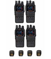 Set van 4 Wouxun KG-UV8H Dualband VHF en UHF IP66 10watt portofoons