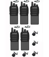 Set van 5 Baofeng C2 UHF 5Watt portofoons met D-shape oortjes