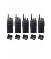 Set van 5 Icom IC-F29SR2 UHF PMR446 IP67 Waterdicht 