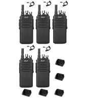 Set van 5 stuks TYTERA MD-680 DMR portofoons met beveiliging oortje