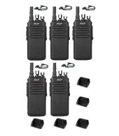 Set van 5 stuks TYTERA MD-680 DMR portofoons met D-shape oortje