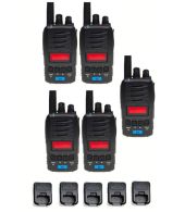 Set van 5 TTI TCB-H100e compacte 27mc Portofoons 4Watt FM en AM