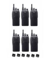 Set van 6 Icom IC-F29SR2 UHF PMR446 IP67 Waterdicht 