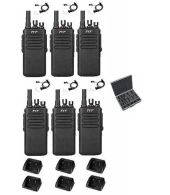 Set van 6 stuks TYTERA MD-680 DMR met beveiliging oortje en koffer