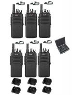 Set van 6 stuks TYTERA MD-680 DMR met D-shape oortje en koffer