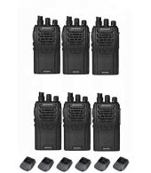 Set van 6 Wouxun KG-UVA1 Dualband VHF en UHF IP55 5Watt portofoons