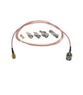 Tussen kabel set SMA-Female naar BNC-male 100cm en 5 losse adapters